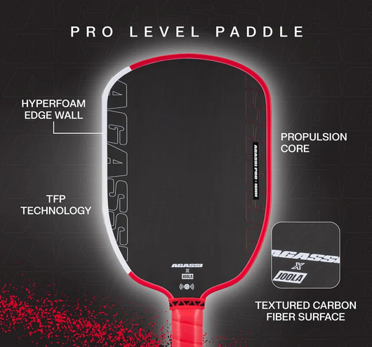 Agassi Pro 16mm Pickleball Paddle